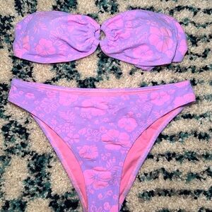 Purple Floral Bikini